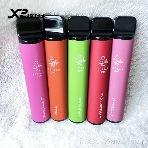 HQD Wholesale Vape 1500 Puffs jetables e-cigarette